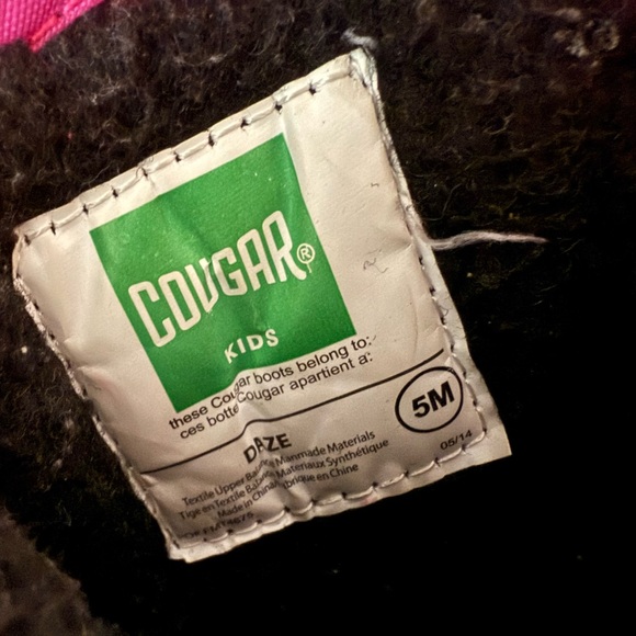 🍁 Baby’s Cougar winter boots Size 5 Montha 🍁 - Picture 4 of 7